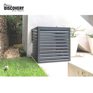 Customized aluminium ac covers exterior outdoor wall air conditioner split modern design metal ac louver cover