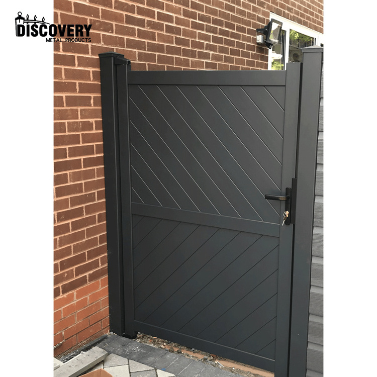 New Design Aluminum Alloy Garden Little Gate Door Security Gate For Side Courtyard Small Swing Courtyard Entrance Gate