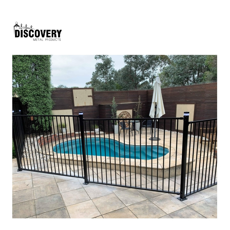 New product aluminum picket fence panels types of garden pool fencing cheap price metal house security fences