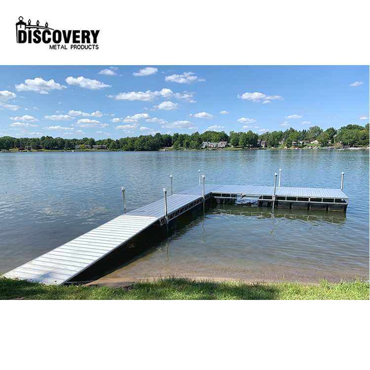 Hot Sale Factory Customized Private Boat Dock Aluminum Pontoon Floats Aluminum Dock for Lake and Waterfront