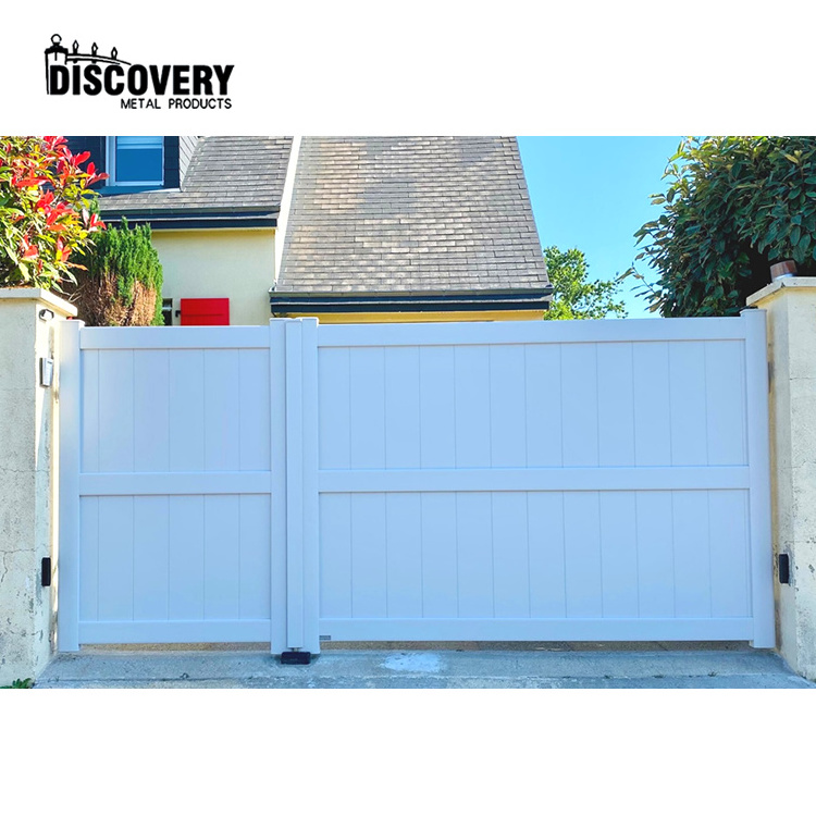 Hot sale walk through gate  garden villa house metal fence gate waterproof durable use driveway swing gate