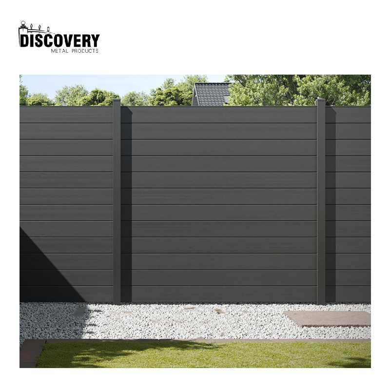 Good sale aluminum outdoor fence panels modern design yard metal fencing maintenance free aluminum privacy fences