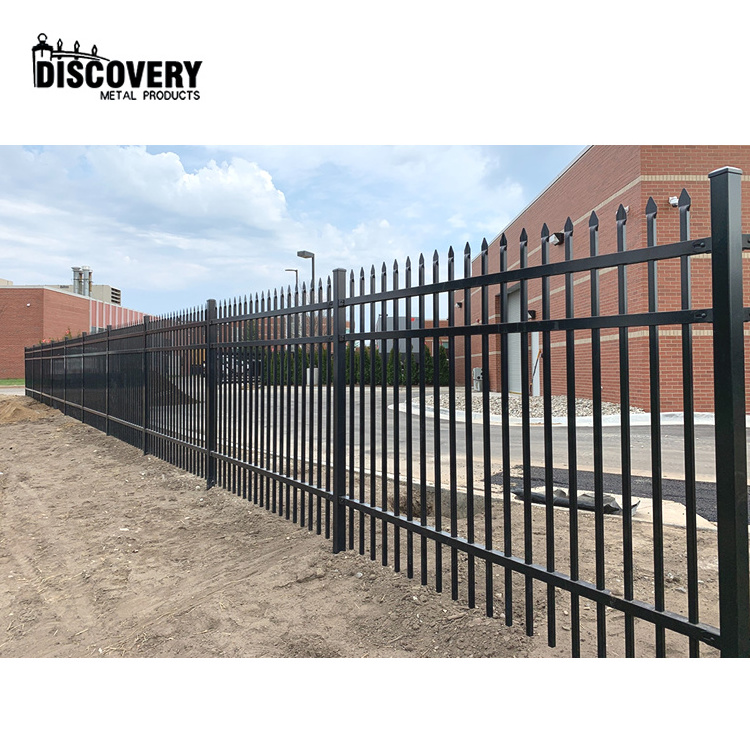 High quality aluminum security fencing pressed spear styles picket fence