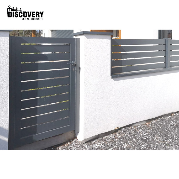 New Design Aluminum Alloy Garden Little Gate Door Security Gate For Side Courtyard Small Swing Courtyard Entrance Gate