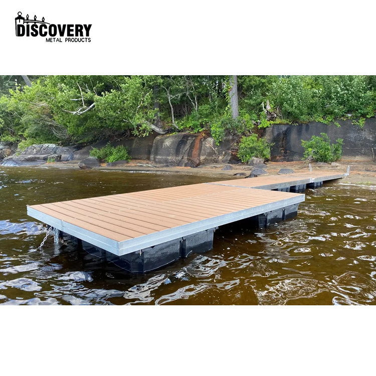 Factory hot sale easily assembled aluminum floating dock pontoon with inflatable dock sea floating dock