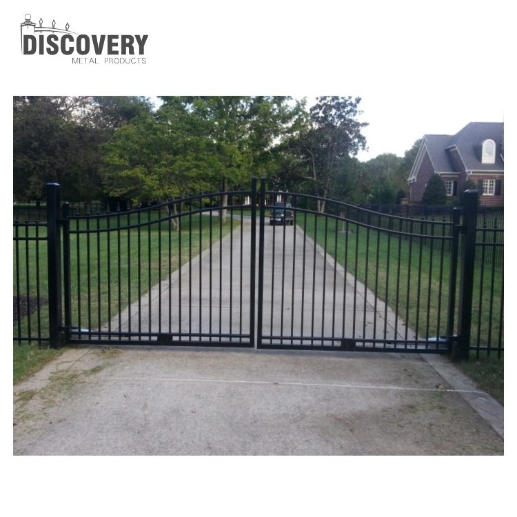 Wholesale Competitive Price Home Front Gate New Designs Aluminium Big Main Gates Outdoor Metal Driveway Gate