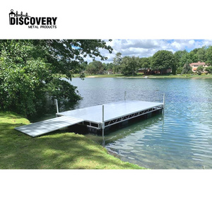 Wholesale  Universal size aluminium boat floating jet ski dock marine lake floating docks for jet ski floating dock blocks