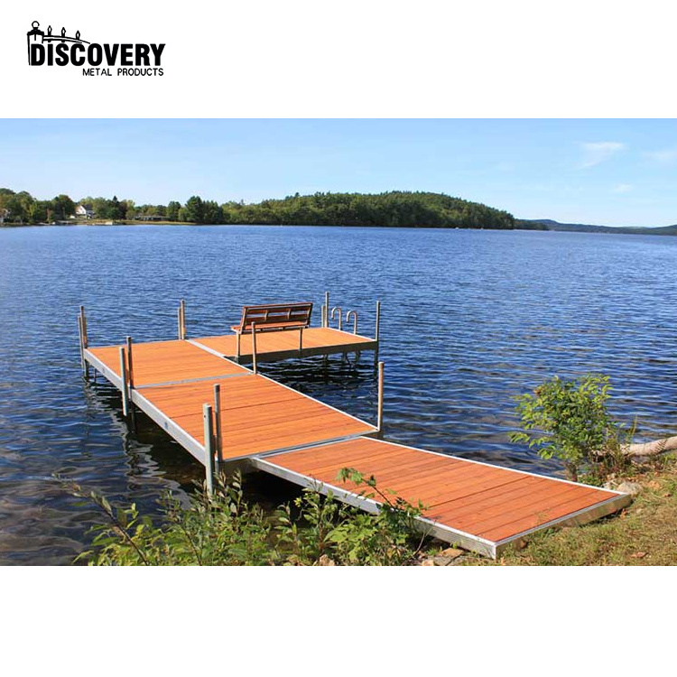 Top quality and hot selling pontoon boat floating jetty dock for sale boat stationary aluminum dock system