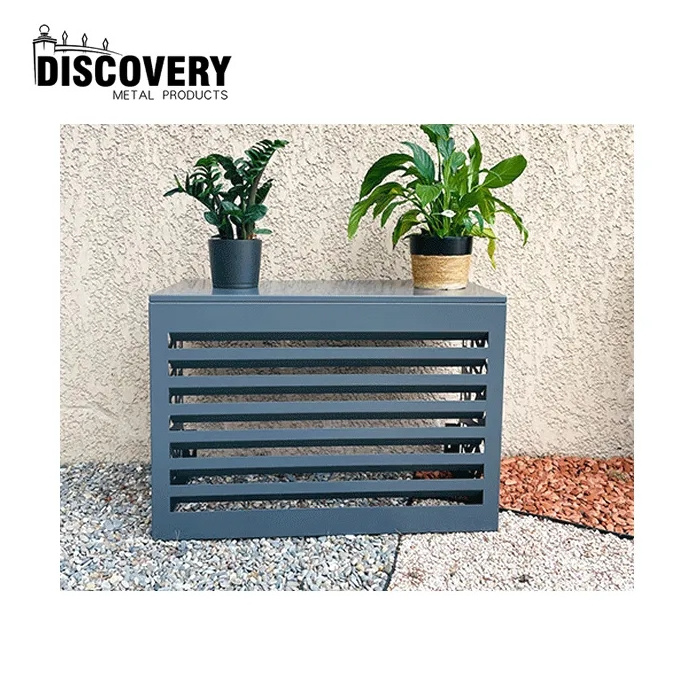 Customized aluminium ac covers exterior outdoor wall air conditioner split modern design metal ac louver cover