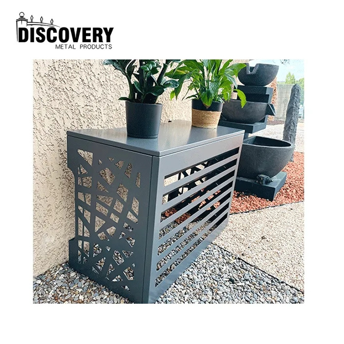 Customized aluminium ac covers exterior outdoor wall air conditioner split modern design metal ac louver cover