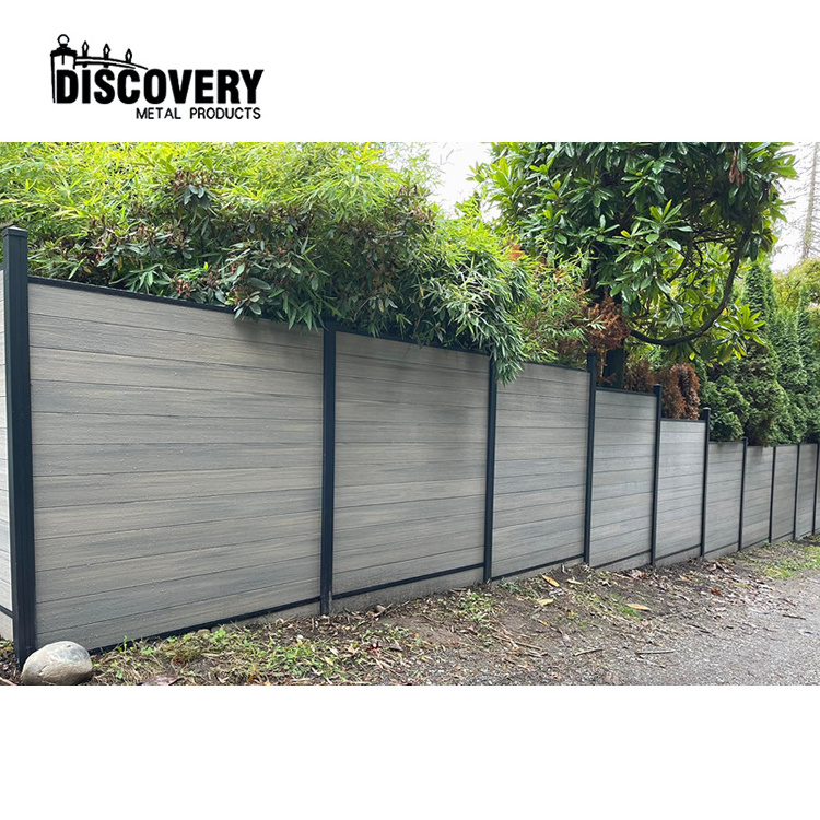 Extrusion WPC wood plastic composite easy DIY fence outdoor garden patio swimming pool fence panel