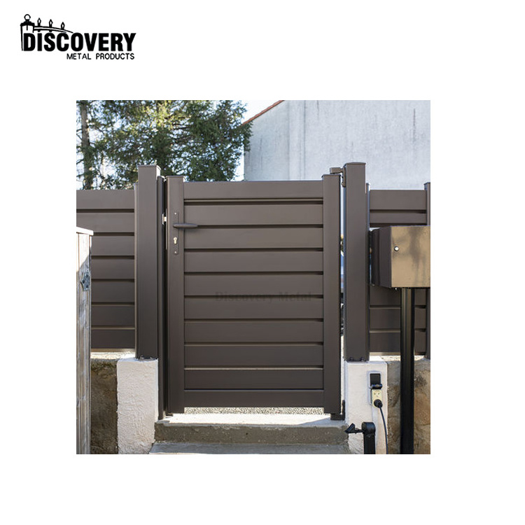 New Design Aluminum Alloy Garden Little Gate Door Security Gate For Side Courtyard Small Swing Courtyard Entrance Gate