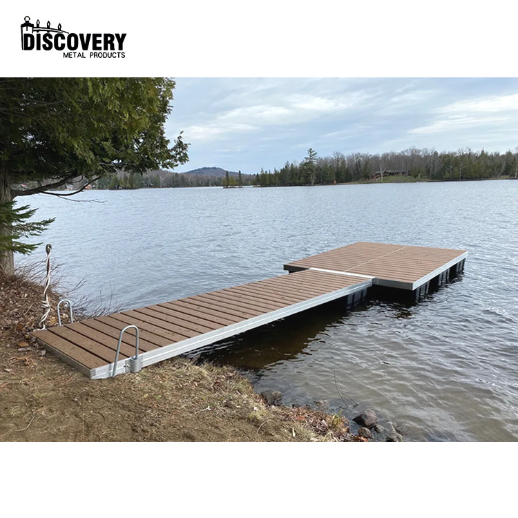 Heavy duty aluminum alloy pedestrian aluminum dock pontoon bridge boat floating docks