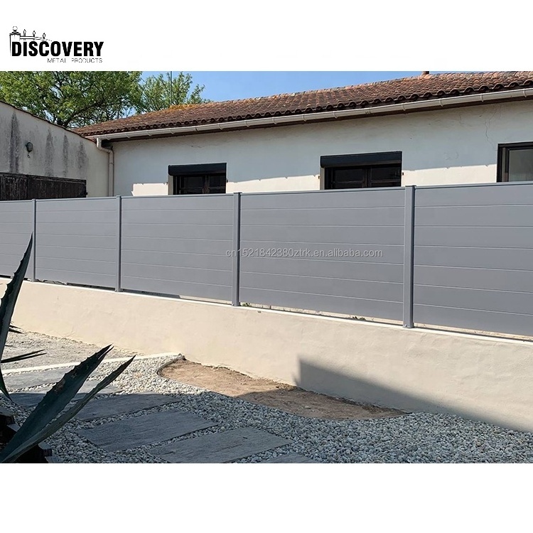 Good sale aluminum outdoor fence panels modern design yard metal fencing maintenance free aluminum privacy fences