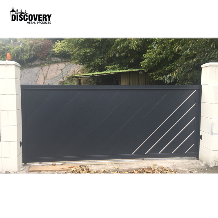 Aluminum PVC Vinyl Fence Gate Design  Privacy Slats Customizable