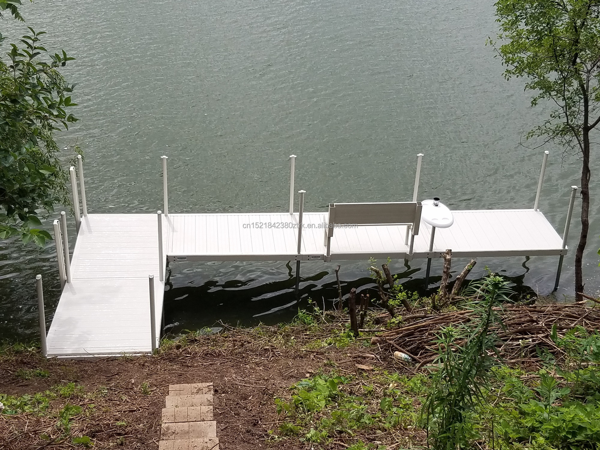 Aluminum Gangway for Dock Jet Ski Pontoon Dock System Pontoon Boat Floating Dock