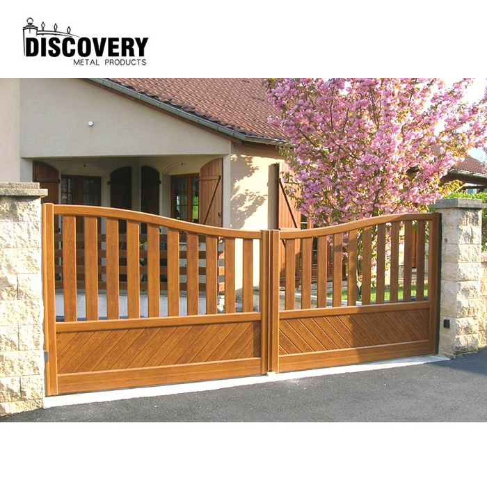 Factory supply latest main gate wood door design main gate design catalogue simple gate designs for homes