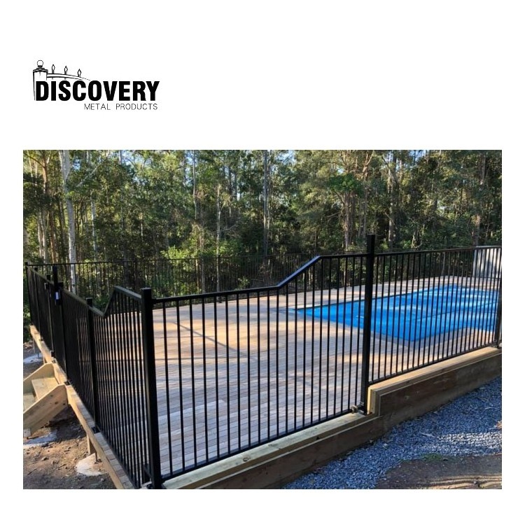 Modern designs aluminum house fence factory price garden metal fences powder coated swimming pool fencing