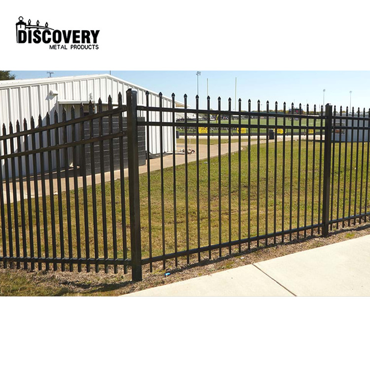 High quality aluminum security fencing pressed spear styles picket fence