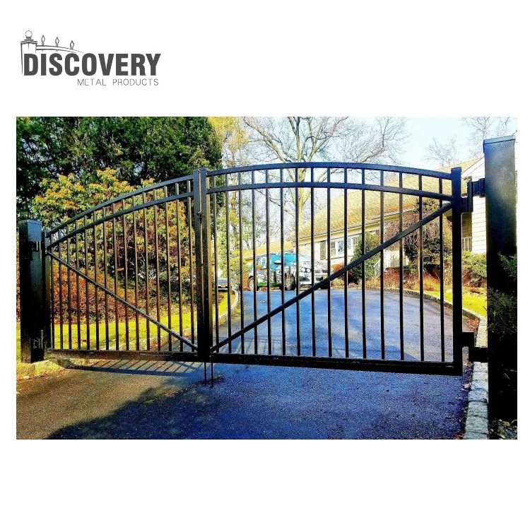 Wholesale Competitive Price Home Front Gate New Designs Aluminium Big Main Gates Outdoor Metal Driveway Gate