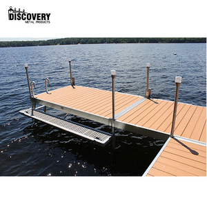 Direct From Factory Simple Installation Aluminum Docks Aluminum Pontoon Floats With Deck For Boat