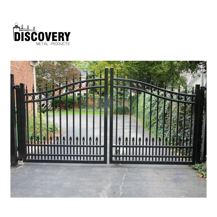 Wholesale Competitive Price Home Front Gate New Designs Aluminium Big Main Gates Outdoor Metal Driveway Gate