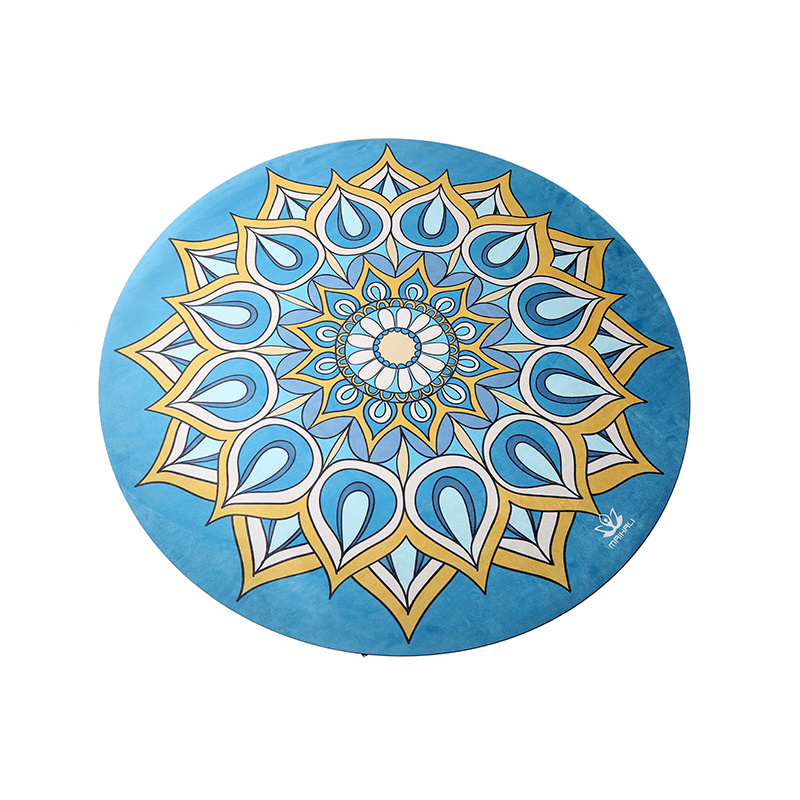 Custom Printed Round Yoga Mat, Round Rubber Yoga Mat Floor Mat For Kids