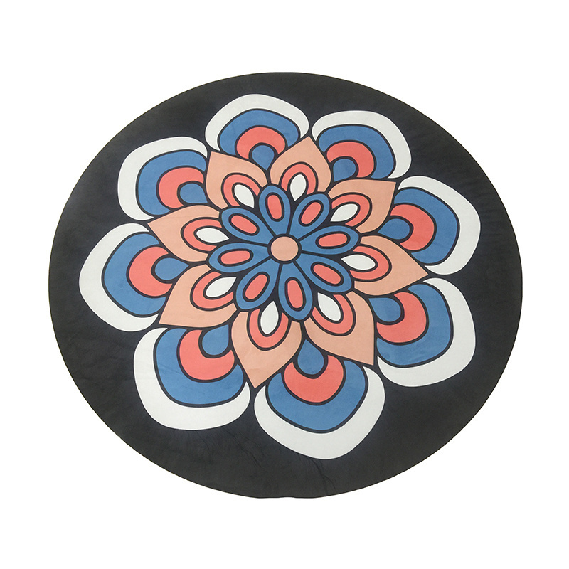 Custom Printed Round Yoga Mat, Round Rubber Yoga Mat Floor Mat For Kids