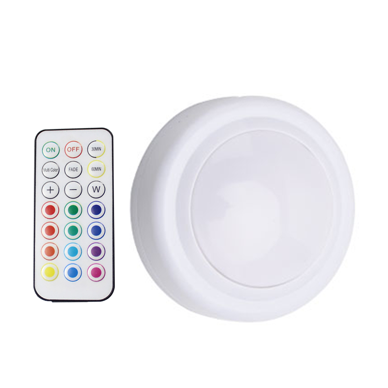 New Ambient  RGB light Led circular remote control DIY creative decorative cabinet light Led night light