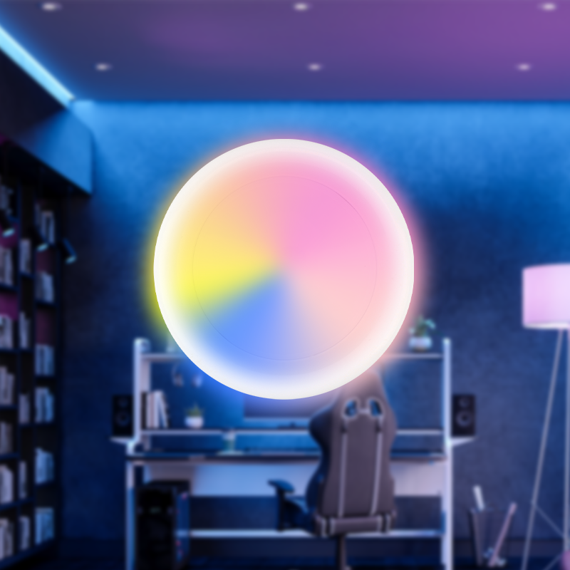 New Ambient  RGB light Led circular remote control DIY creative decorative cabinet light Led night light