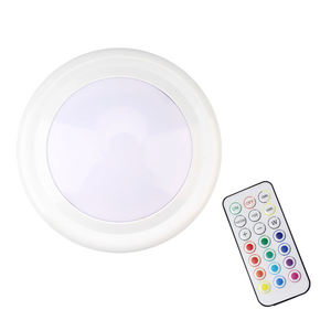 Wireless remote control 13-color night light RGB color-changing disc light LED cabinet under the lighting stairs wardrobe