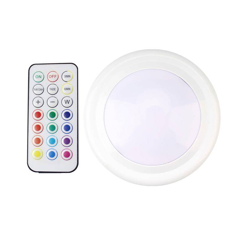 NEW 1+1 Custom circular ABS LED nightlight 13 colors under the cabinet lighting modern wall lighting design