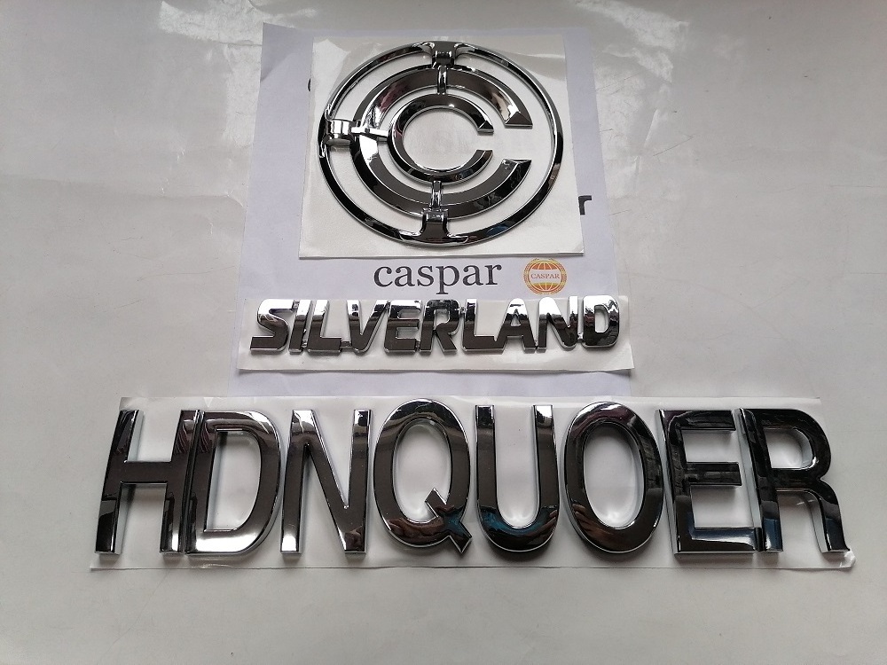 Custom high quality ABS car emblem and metal car badges and auto grills and car stickers