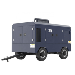 High Pressure 400 cfm Diesel Air Compressor Portable For Sand Blasting