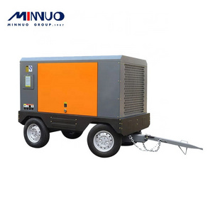 Good quality mobile diesel engine screw air compressor for mining