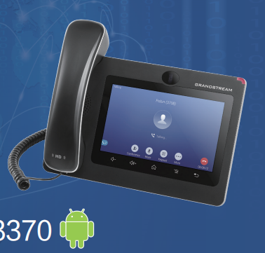 Grandsteam GXV3370 Desktop IP Video Phone for Android Wifi PoE+ Bluetooth