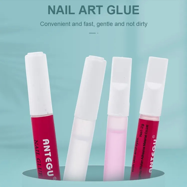 New arrival Hot And High Quality Lasting Liquid Antegu Nail Glue For Press On Nails 2g Super Glue Wholesale