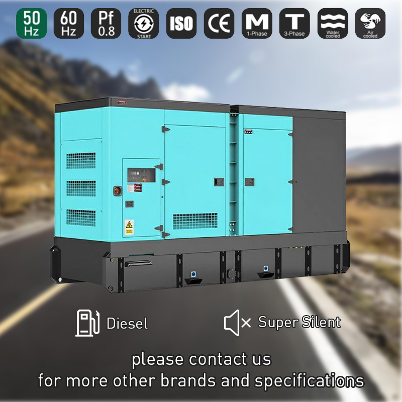 silent generators diesel with Cummins soundproof generator price 50kva 80kva 100kva 150kva 250kva 300kva 500kva 800kva