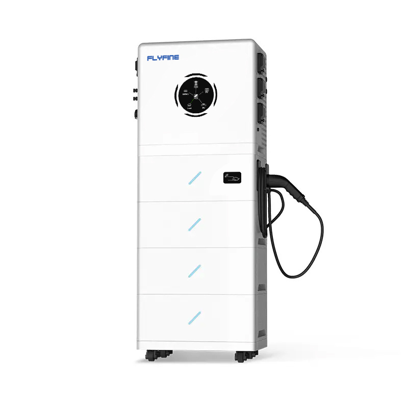 FLYFINE 51.2V 5-25kwh All In One ESS Energy Storage System lifepo4 Battery with 7KW EV Charger