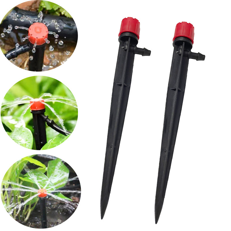 8-Holes Adjustable Dripper 360 Degree Water Vortexing Emitter Dripper Garden Potted Plant Watering Tools Drip