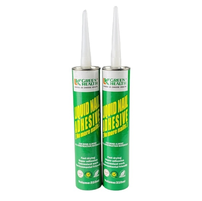 Green Health Strong Bond Liquid Nail Adhesive, Construction Adhesive, Liquid Nails Free Glue for PVC