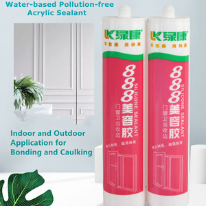 Water based  acrylic silicone sealant siliconized sealant 310ml high stack glue paintable acrylic sealant for  PVC WPC panels