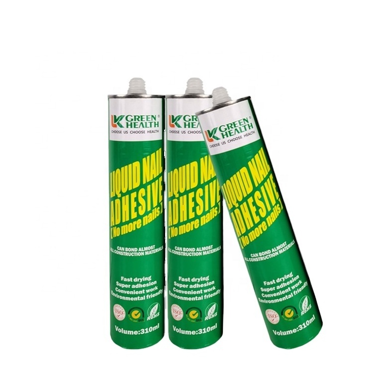 Green Health Strong Bond Liquid Nail Adhesive, Construction Adhesive, Liquid Nails Free Glue for PVC