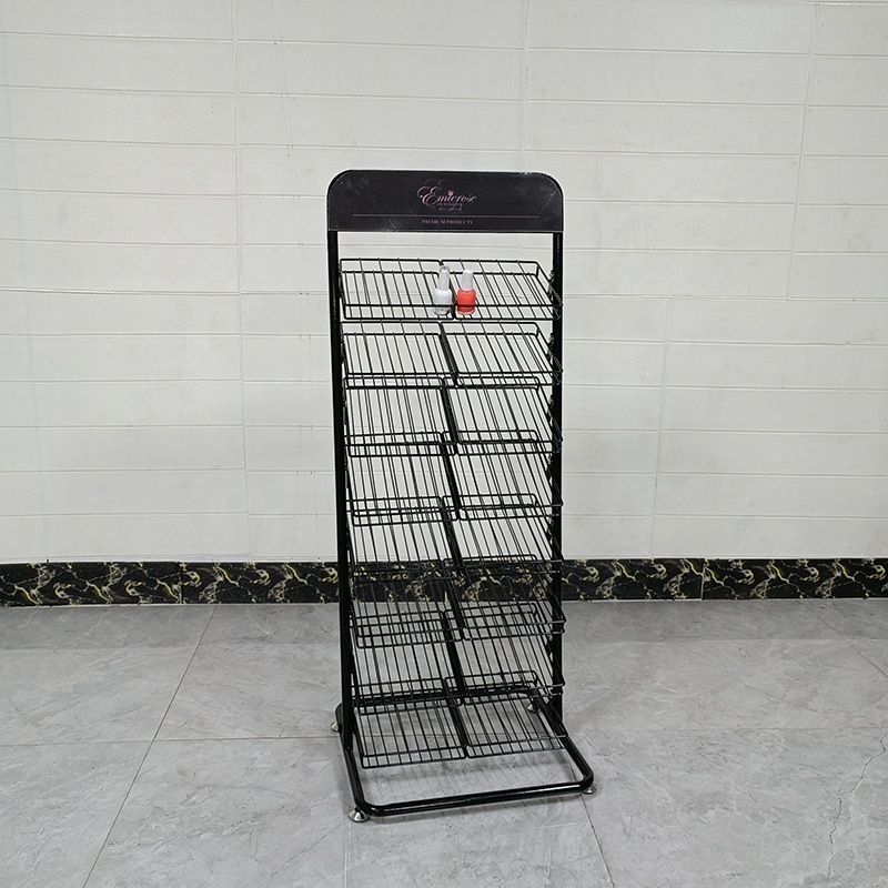 Factory Hot Sell Metal Luxury Nail Display Tips Stand Wall Rack For Nail Polish