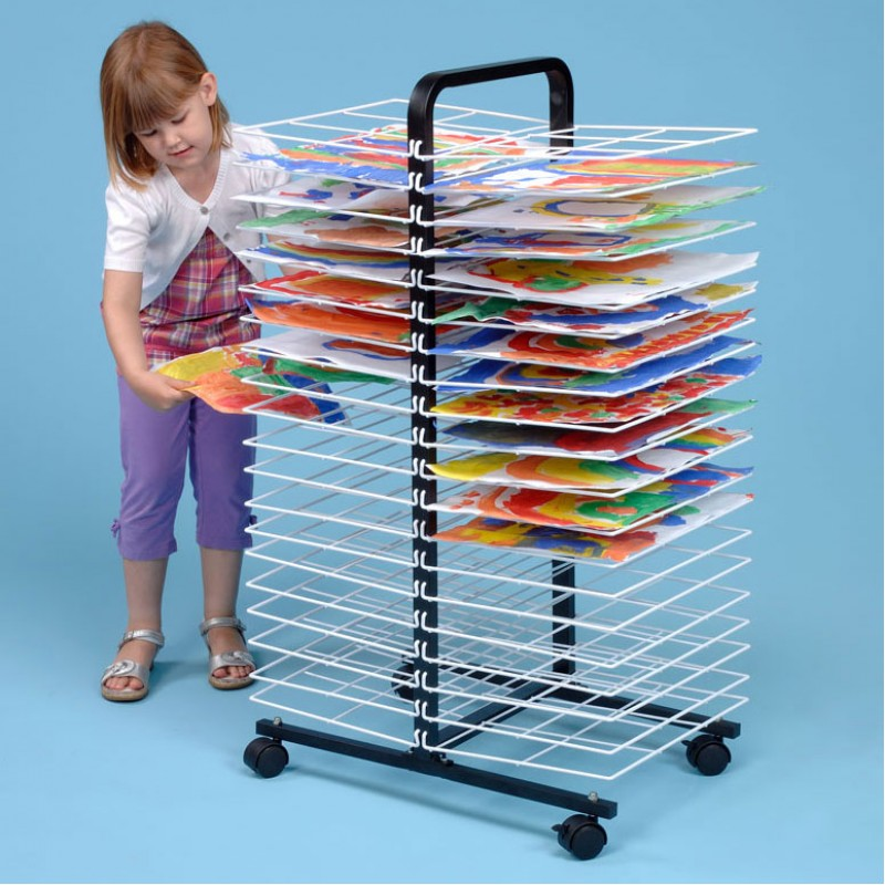 20 tiers metal Screen Printing a3 corrugated paper t-shirt clothes silk screen drying display rack