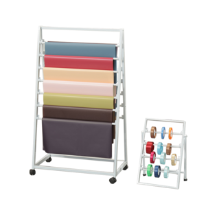 Metal carpet rack gift box ribbon confetti fabric cloth wrapping paper storage stand tapestry display rack