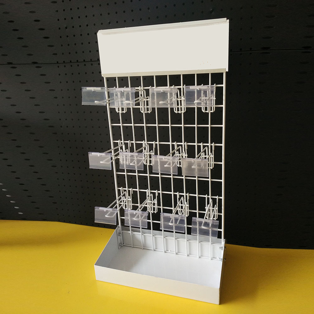 free standing counter top metal wire rack hair extension battery charger grocery store display racks