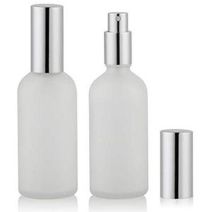 Empty Frosted Glass Spray Bottle 3.4oz perfume glass bottle Perfume Atomizer Fine Mist Spray