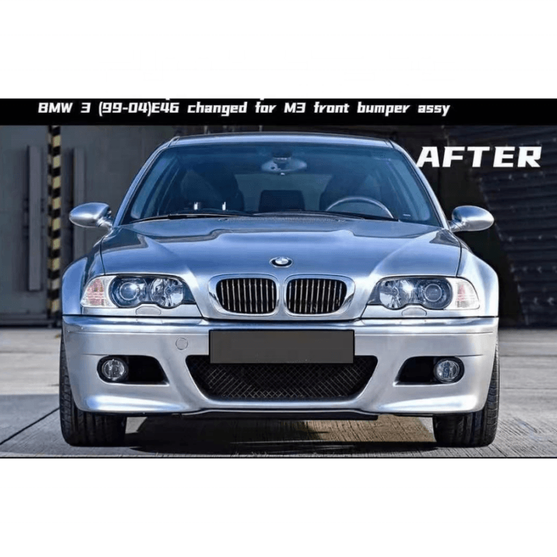 For BMW 3 series E46 1999-2004 E46 M3 style M-Tech front bumper car exterior accessories front bumper body kits