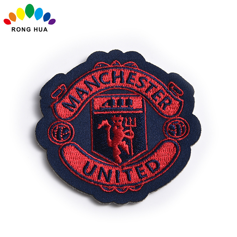 Custom personalized self adhesive Sew On Iron on embroidered patches for clothing